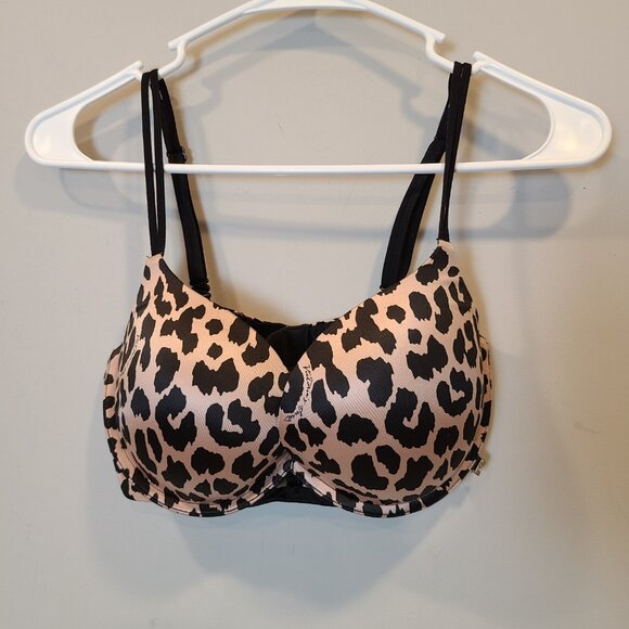 Victorias Secret Bra 32DD Very Sexy Push Up Leopard Print Multi Way Back - Picture 1 of 7